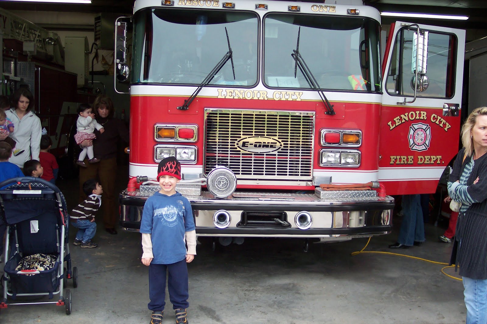 Visit to the fire department in Lenoir City.