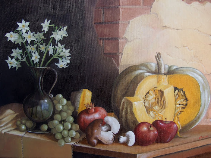 OLIO SU TELA CM 40 X 50 DAL TITOLO "PROFUMI D'AUTUNNO" (Rodolfo Orecchio)