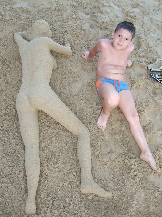 scultura di sabbia (1^ DONNA 2009) Rodolfo Orecchio