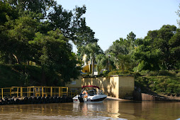 El muelle de Cabañas Cayastá