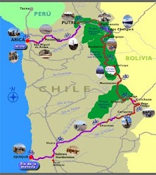 MAPA DEL ALTIPLANO CHILENO