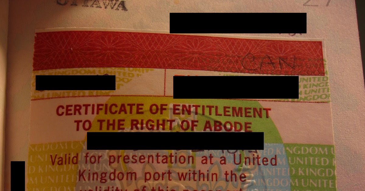 The Substitute Right of Abode