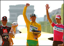 L'arrivée du Tour de France.