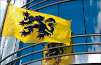 Le drapeau de la Flandre.