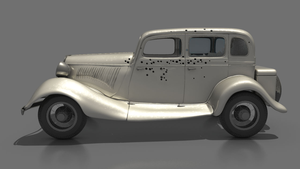 3D Nook Bonnie and Clyde Car Model