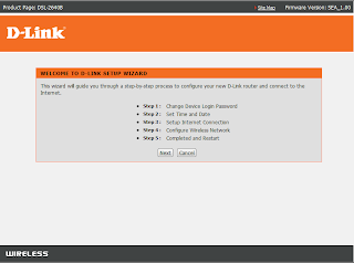 setup1 Setting Modem D Link 2640 B