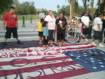 Defacing of USA flag by illegals