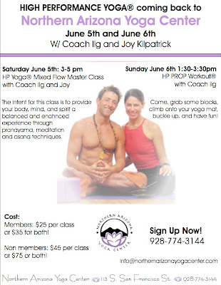 Come Crank the HP Yoga® CHI; June 5th & 6th: Two Master Classes in Flagstaff!