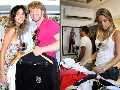Ex BBBs Michel, Tessália e Fernanda escolhem roupas novas