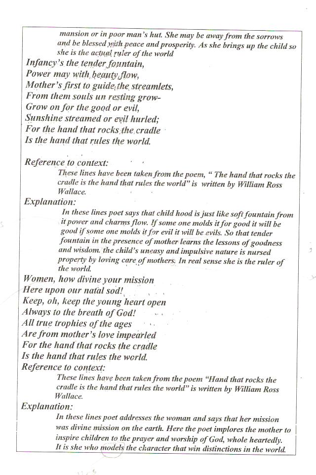 What Does Cradle Mean In Poetry at James Stines blog