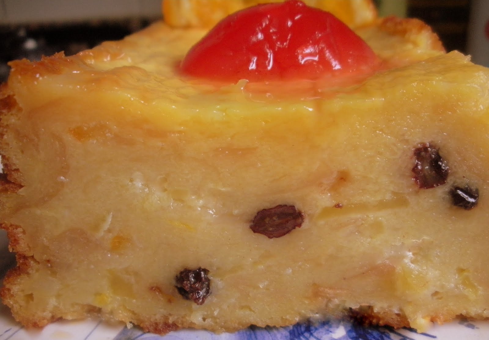 Aquí se cocina Pudin de pan y manzana