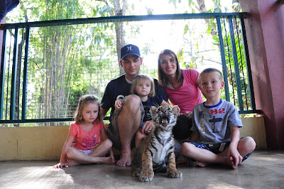 Family with Tiger