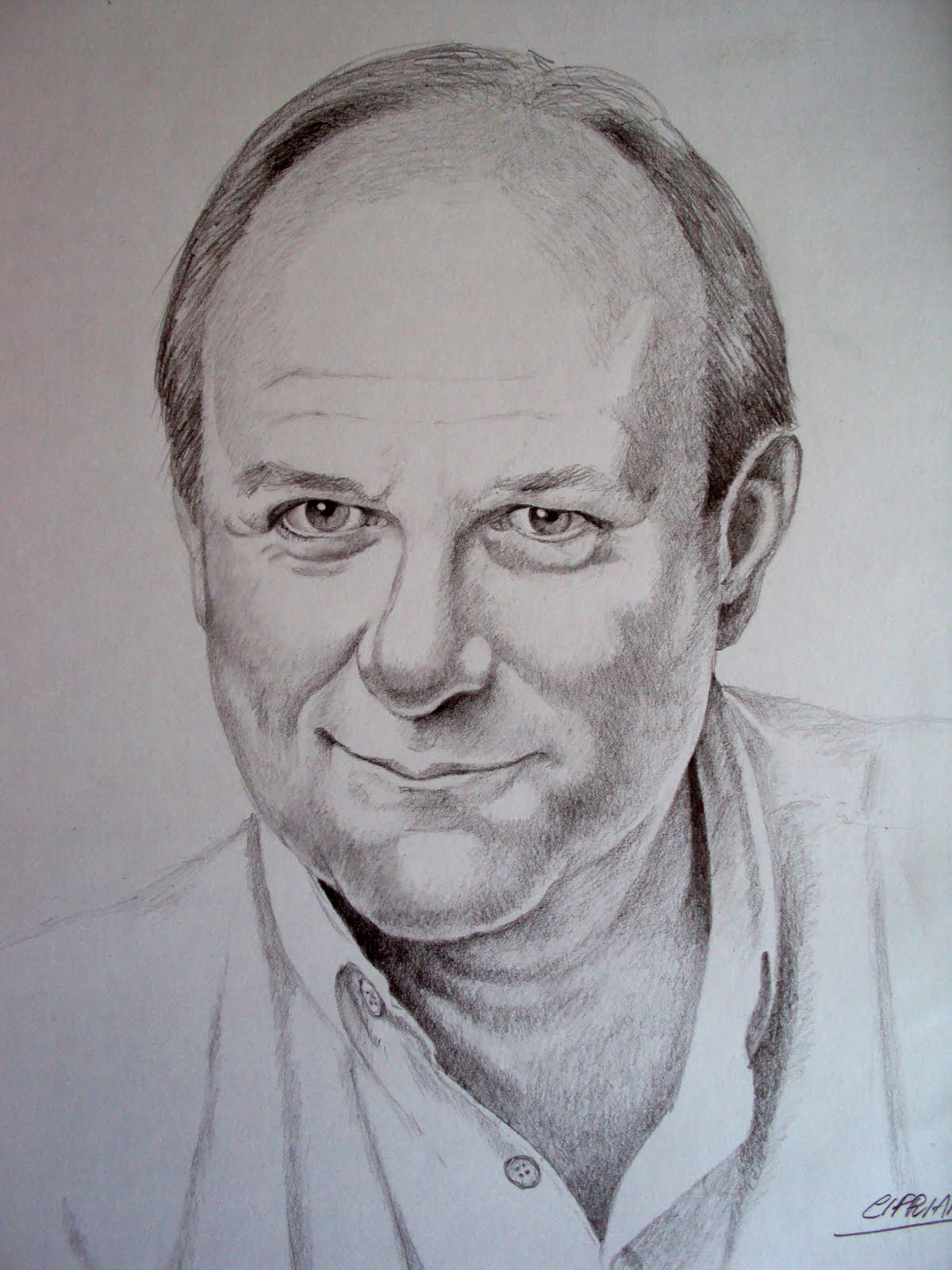 Papa Francesco Ritratto Disegno A Matita Sorriso E Umanita