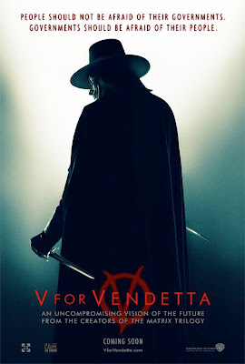 V for Vendetta movie poster - V