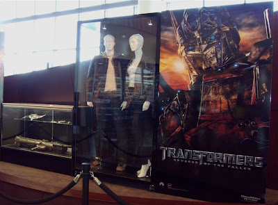 Transformers 2 movie costumes and props on display