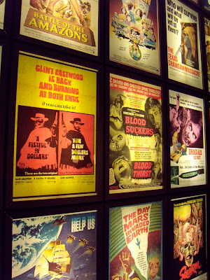 Classic pulp film poster wall display