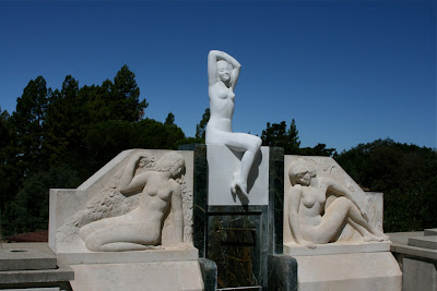 Hearst Castle poolside statue