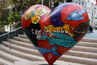 Love the Animal heart sculpture