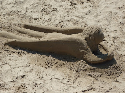 Santa Barbara beach sand angel
