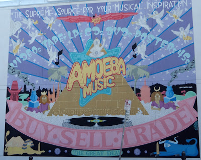 Amoeba Music wall mural angels