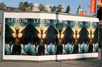 Legion film posters on Highland Avenue