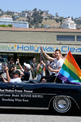 Gay model Ronnie Kroell WEHO Pride 2010