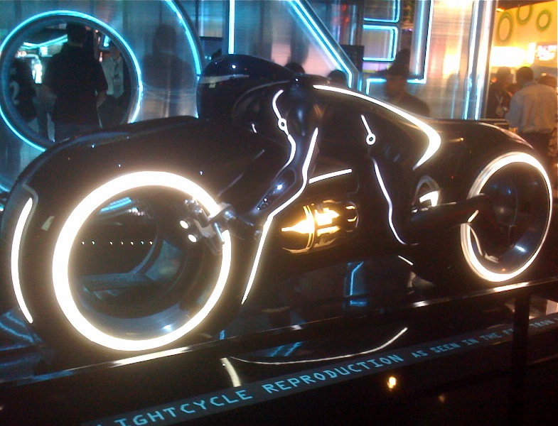 Tron Legacy Lightcycle reproduction E3 Expo