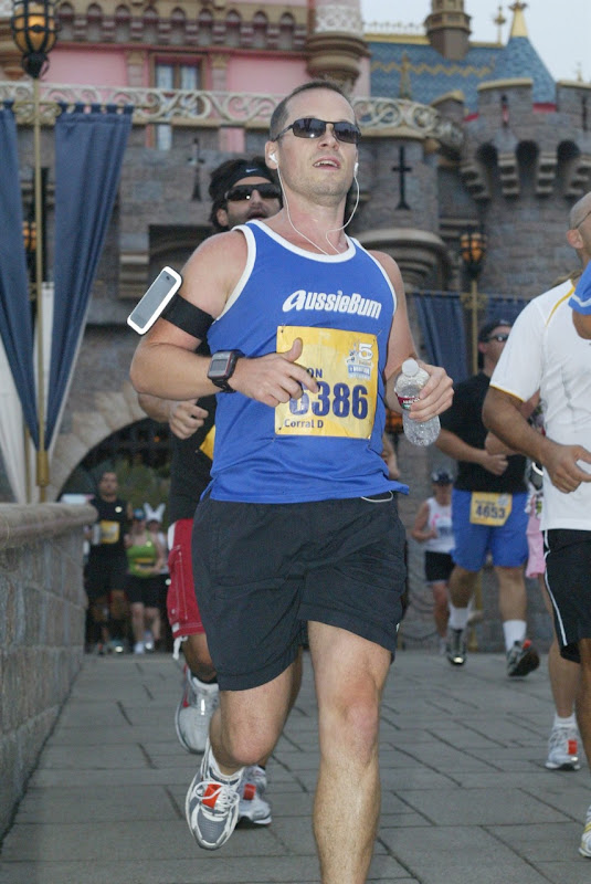 Jason running Disneyland Half Marathon 2010
