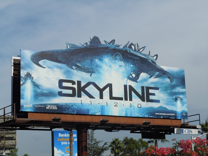 Skyline movie billboard Skyline movie billboard