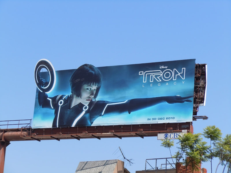 Olivia Wilde Tron Legacy Quorra billboard