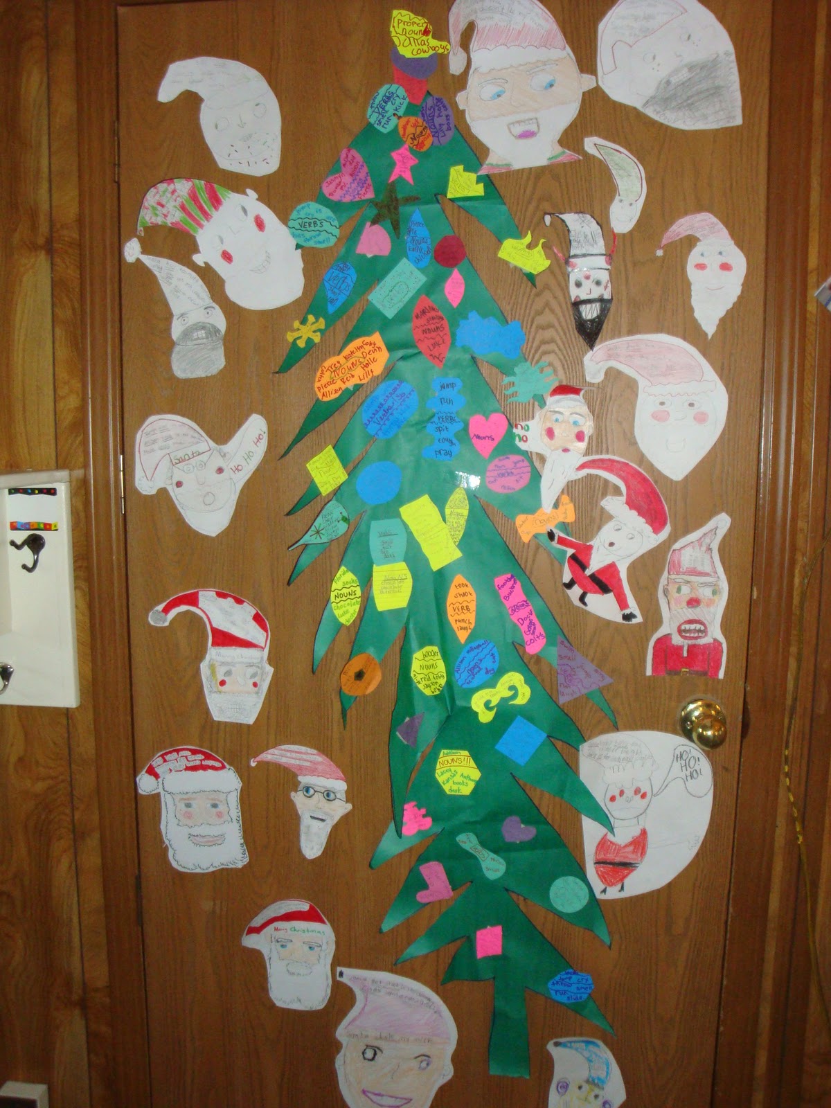 Room 174's Blog Noun/Verb Tree w/ Santa "independent" Clauses