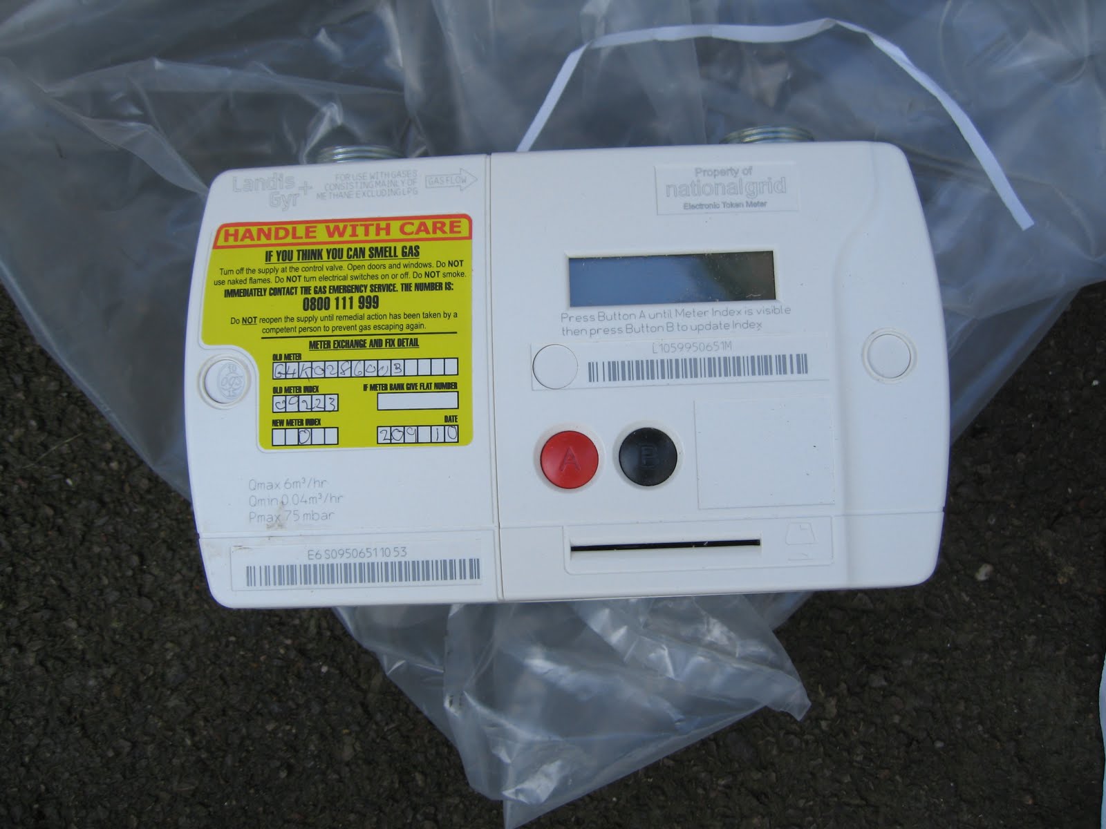 International and National Public Notice GAS PREPAYMENT METER NOTICE
