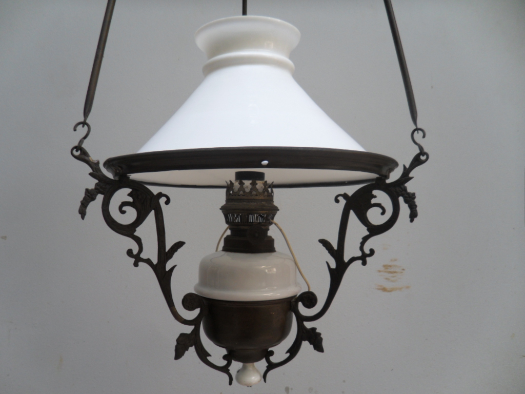 Henry Antique Collections Antique Brass Hanging Lamp