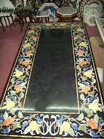 Grapes Design Table Top in Black Marble
