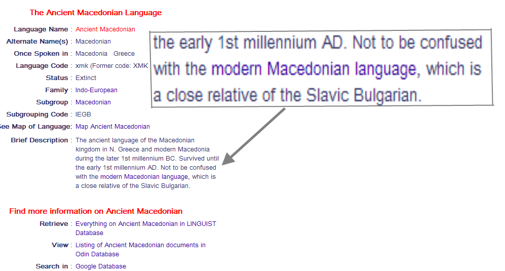 Τι γλώσσα μιλάνε στα Σκόπια; Ancient Macedonian Language Taxalia Blog