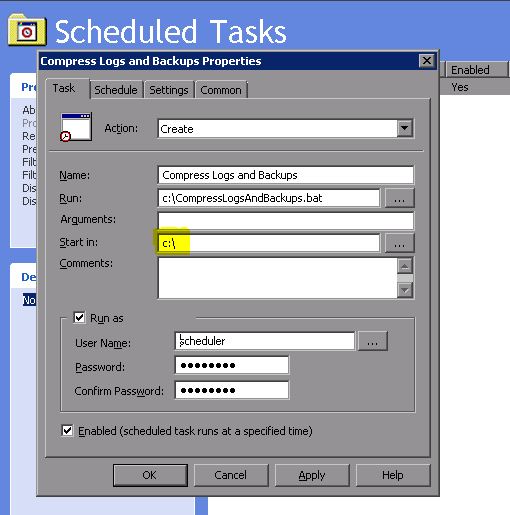 Creating Scheduled Task via GPO fails on Windows Server 2008 or Vista