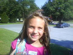 Anna happy after first day of school