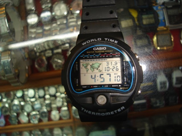 vintage casio thermometer watch