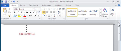 Office 2010 Ribbon Interface