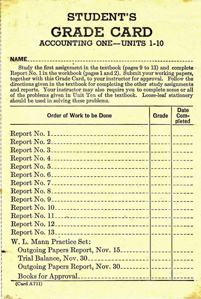 Report card freebies