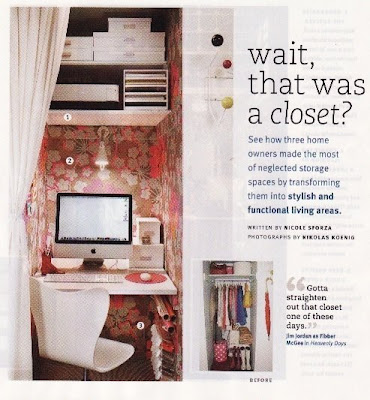 turn your closet into an office