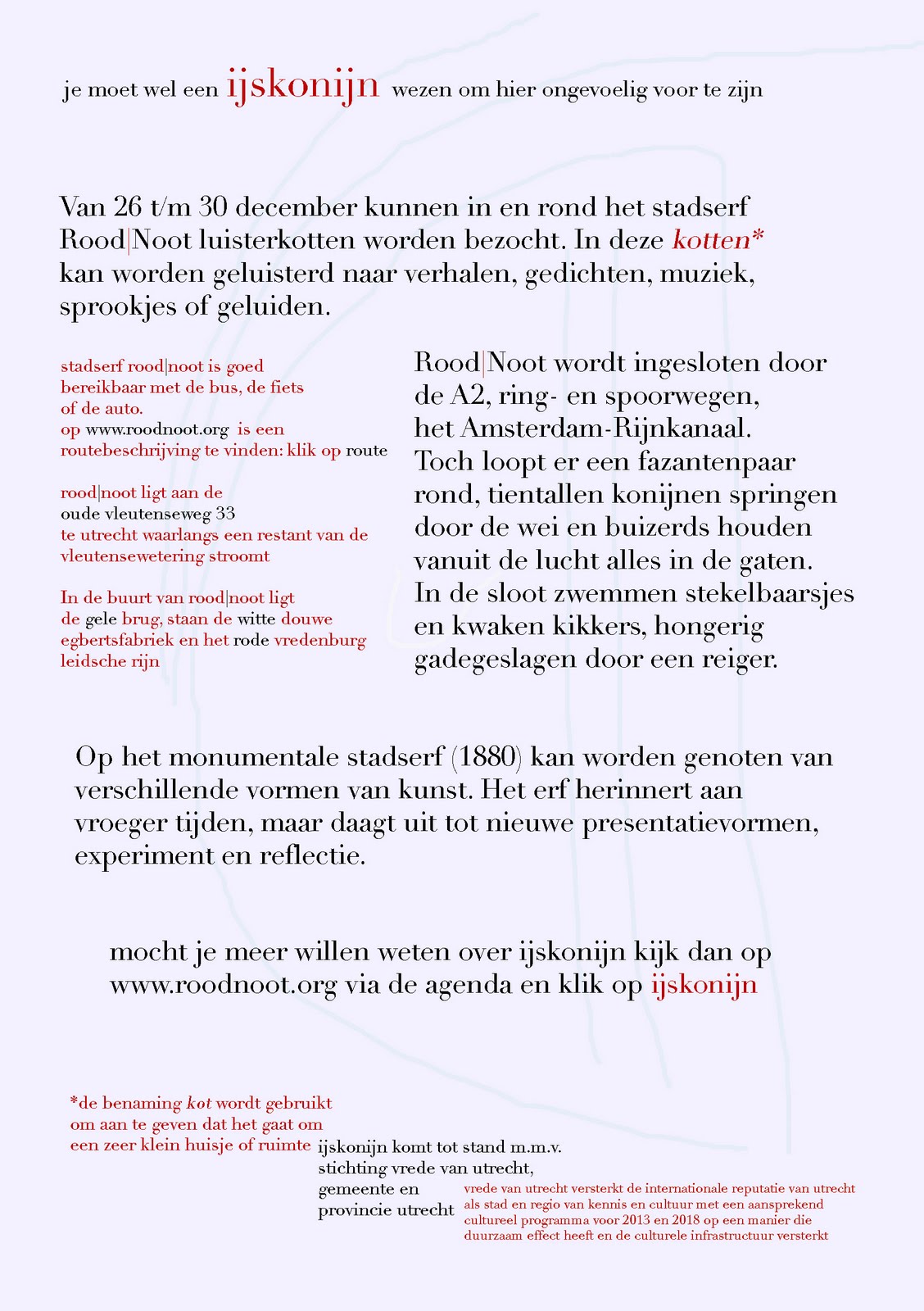 Folder Ijskonijn Drukklaar Rood Noot