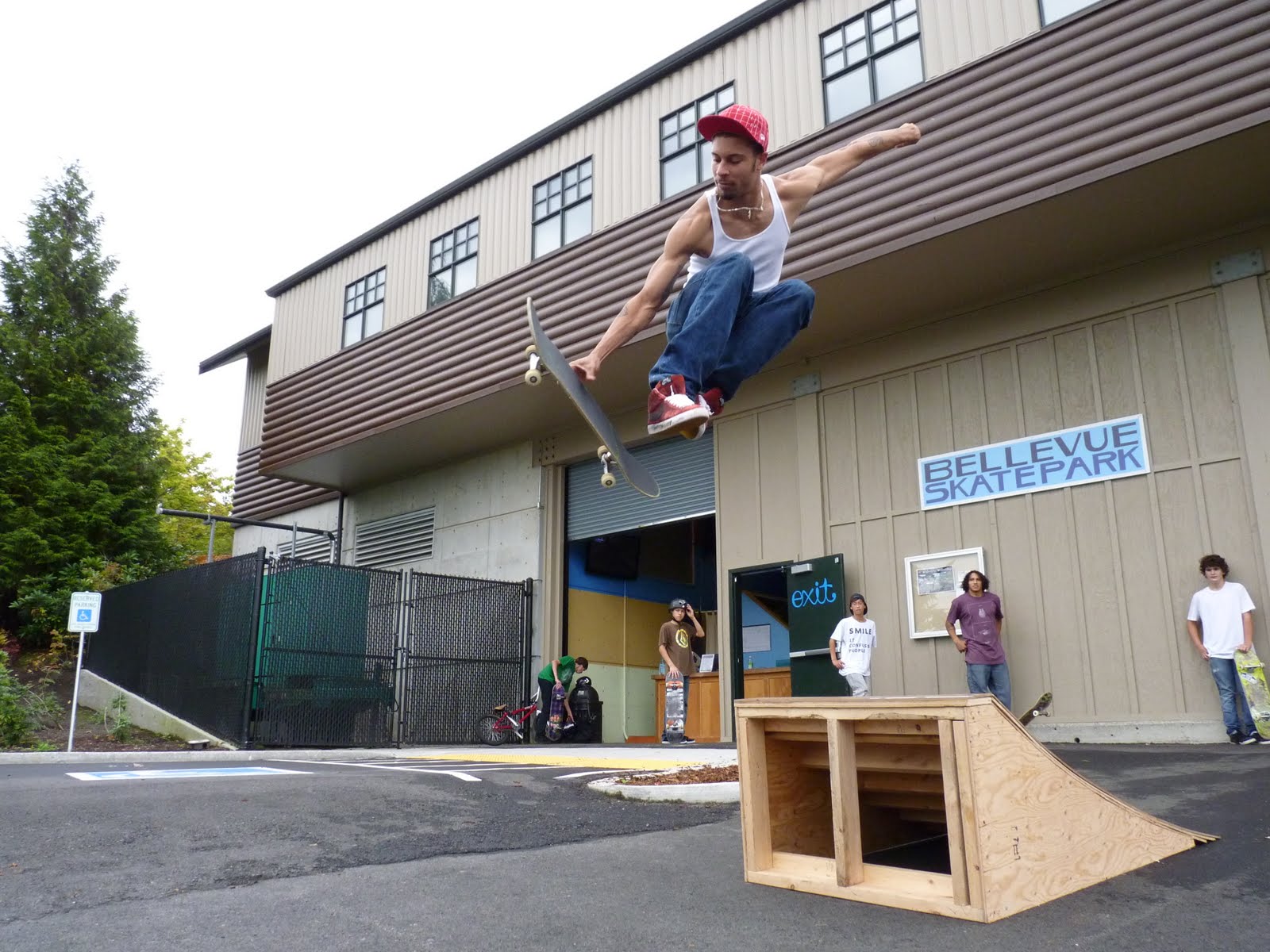 Skateboarding Christ Air