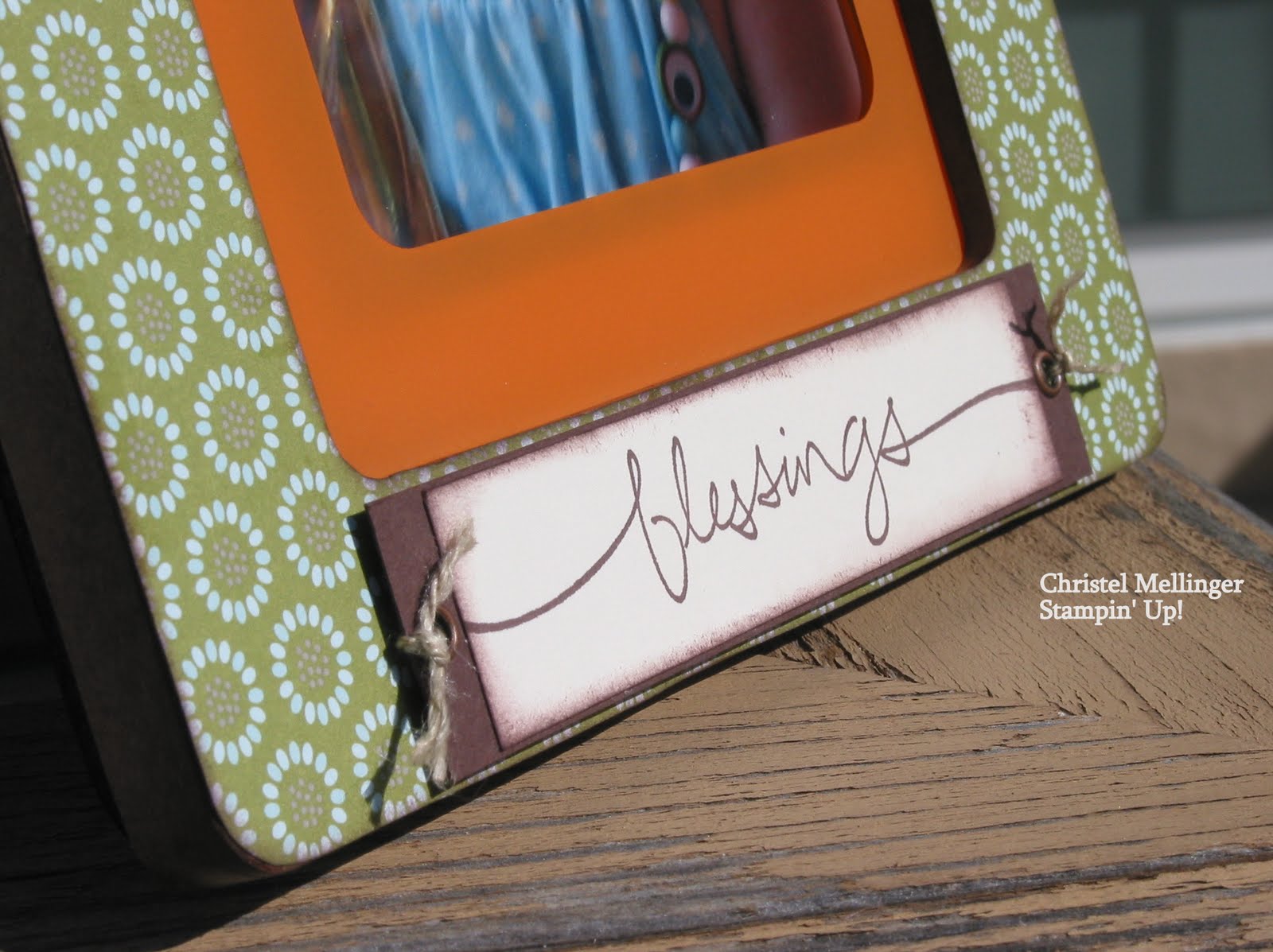 Christel's Crafty Creations Goodwill Frame Altered