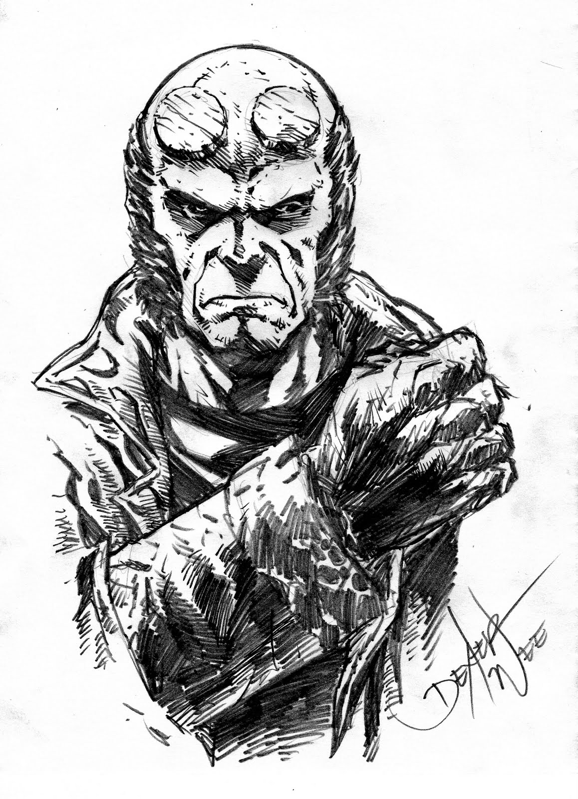 Baby Hellboy Coloring Pages