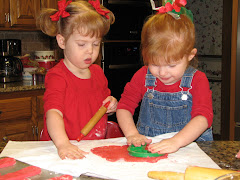 Bailey and Gracie making Christmas Cookies!