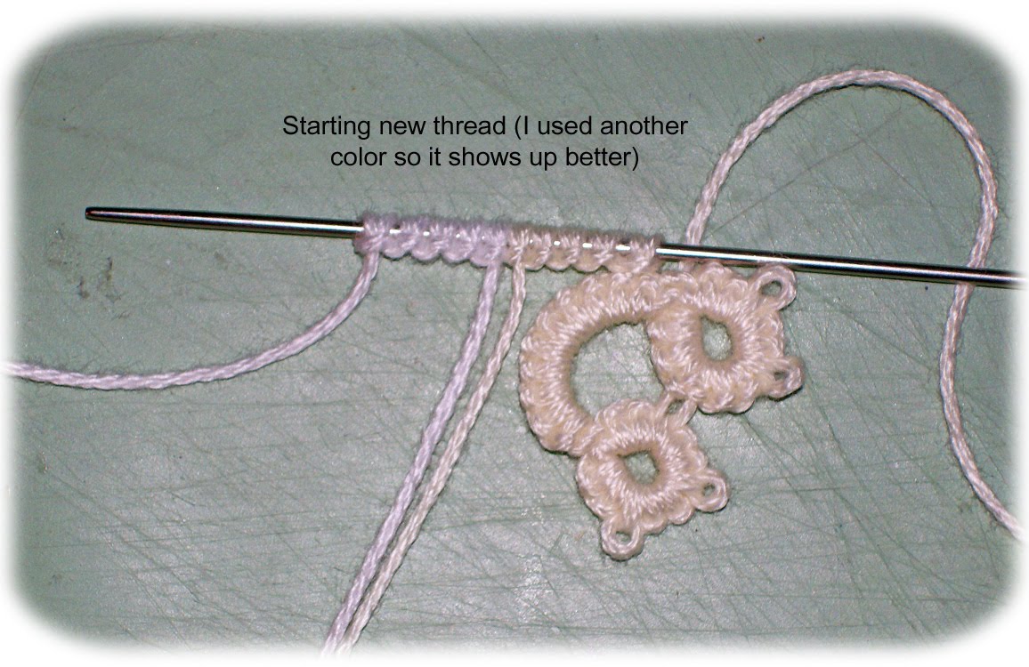 Proud To Be A Needle Tatter! My Way of Adding a New Thread in Needle