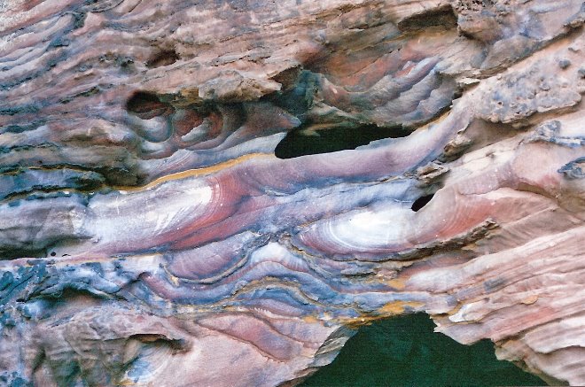 Colores y formas de las rocas de Petra