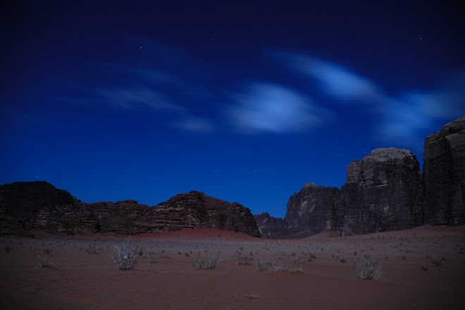 La noche en el Wadi Rum