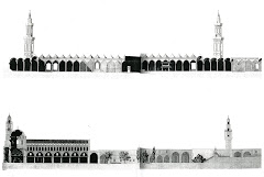 Fig. 53. Interior of the holy precinct of the Ka’aba according to Ali Bey